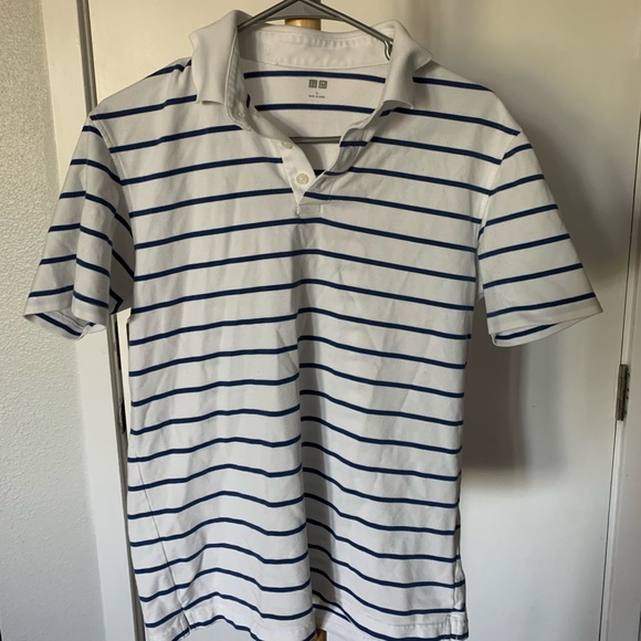 UNIQLO Black Striped Polo Short - Picture 1 of 3